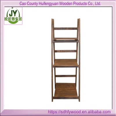 Decorative Floral Stair Plant Ladder in Antique Design Wooden Flower Shelf Wooden Ladder